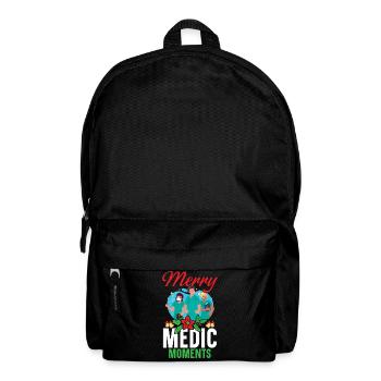 Merry Medic Moments Krankenschwester Weihnachten - Rucksack - Schwarz - Vorne