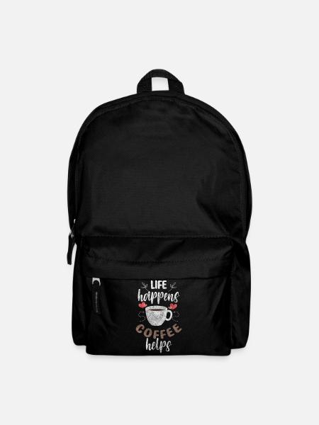 Kaffee Espresso Cappuccino Energie - Rucksack - Schwarz