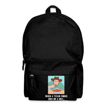 Diät in Texas Design für stolze Texaner - Rucksack - Schwarz - Vorne