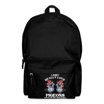 Really Love Pigeons Design for Pigeon Lovers - Backpack - black - Front