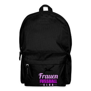 frauen fußball - Rucksack - Schwarz - Vorne