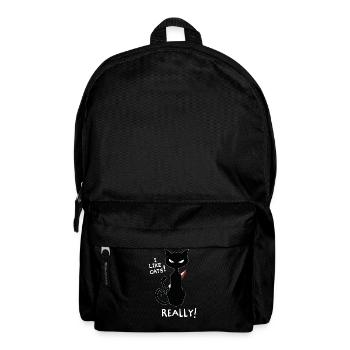 Ich mag Katzen! Lustiges Kitty Shirt Design - Rucksack - Schwarz - Vorne