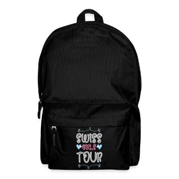 Schweiz Girls Tour Herz - Rucksack - Schwarz - Vorne
