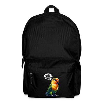 Lovebird Love Birds - Backpack - black - Front