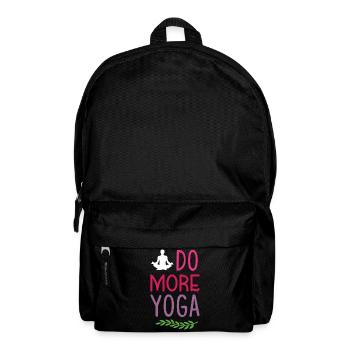 Faites plus de yoga - Sac à dos - noir - Devant