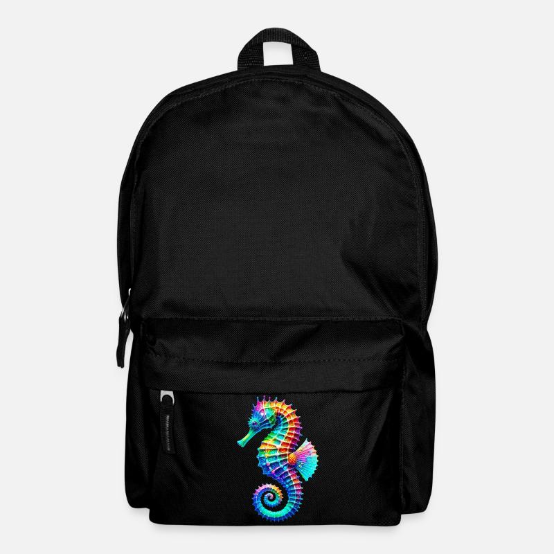 Seepferdchen - Rucksack - Schwarz