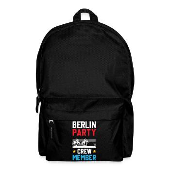 Berlin Party Crew - Rucksack - Schwarz - Vorne