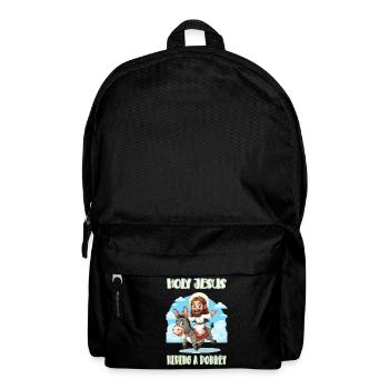 Holy Jesus riding a donkey - Backpack - black - Front