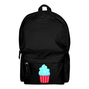 Glace Glace Coupe à Glace Strips Cyan Crème Glacée D’été - Sac à dos - noir - Devant