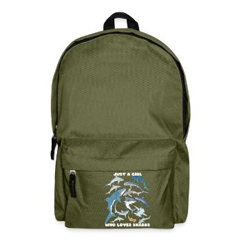 Tigerhai Blauhai Walhai Haiarten - Rucksack - Olivgrün - Vorne