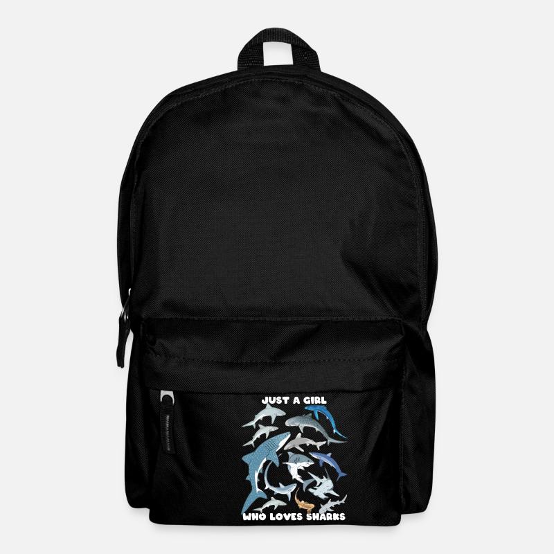 Tigerhai Blauhai Walhai Haiarten - Rucksack - Schwarz