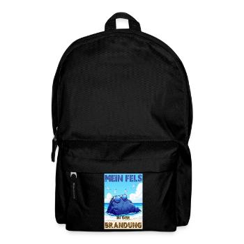 Mein Fels in der Brandung - deutsche Version - Rucksack - Schwarz - Vorne