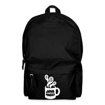 Java Powered Mug: Binary Steam - Backpack - black - Front