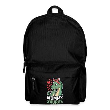  Mommy Saurus Dinosaurier Mama Herzliebe Muttertag - Rucksack - Schwarz - Vorne