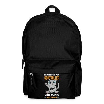 Hands me the controller – King wants to play - Backpack - black - Front