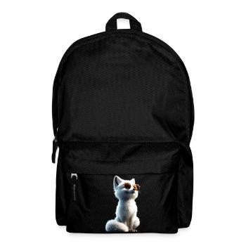 Polarfuchs Schneefuchs Eisfuchs Süßer Weißer Fuchs - Rucksack - Schwarz - Vorne