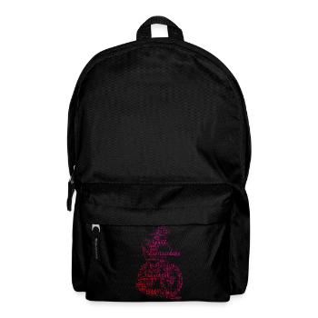 Mountainbike Fans aufgepasst schlichtes Statement - Rucksack - Schwarz - Vorne