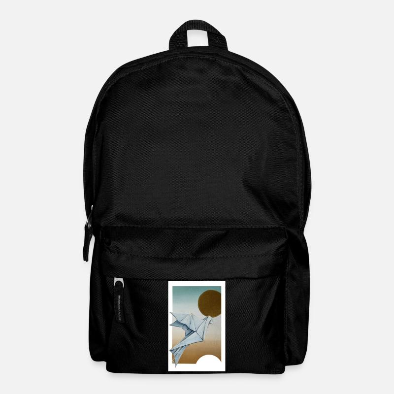 Origami Taube - Rucksack - Schwarz