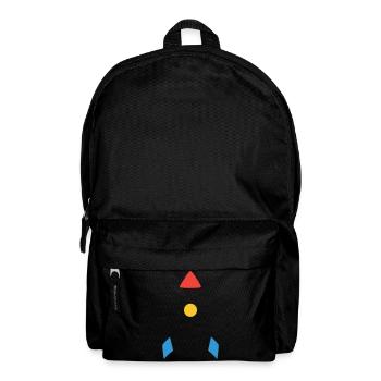 Abstraktes Rakete Raumschiff - Rucksack - Schwarz - Vorne