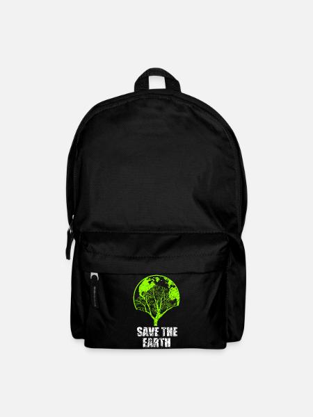 SAVE THE EARTH T-SHIRT - Rucksack - Schwarz