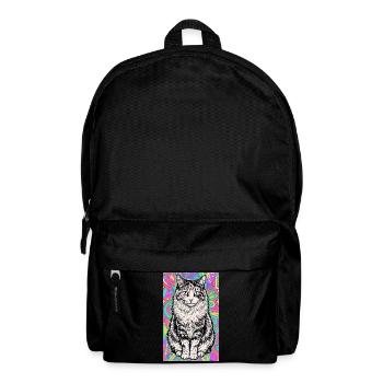 chat - Sac à dos - noir - Devant
