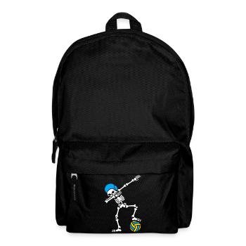 Skeleton Spike Volleyball Halloween - Rucksack - Schwarz - Vorne
