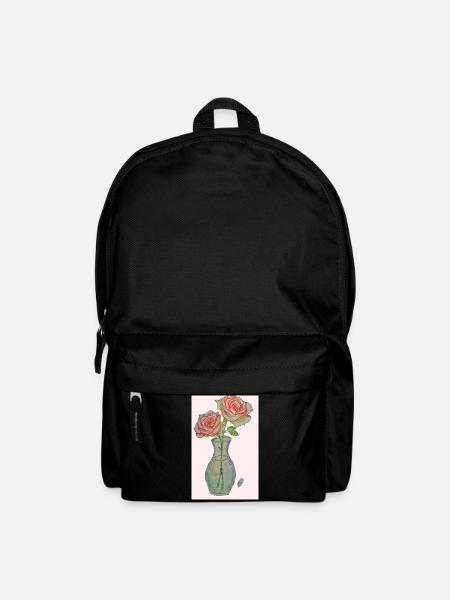 Éclat de Roses au Crayon - Sac à dos - noir
