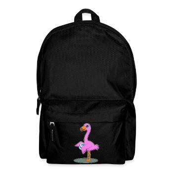 Flamingo Volleyballspieler Volleyball - Rucksack - Schwarz - Vorne