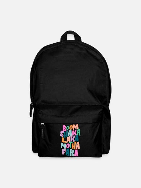 Typographie en couleurs audacieuses - Sac à dos - noir