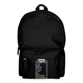 Signe du zodiaque Gémeaux - Sac à dos - noir - Devant