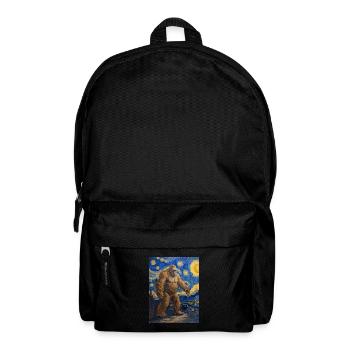 bigfoot, big foot, van gogh, sternenacht - Rucksack - Schwarz - Vorne