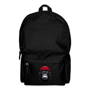Cool Gorilla Hip Hop Rap Rappeur Lunettes de soleil - Sac à dos - noir - Devant