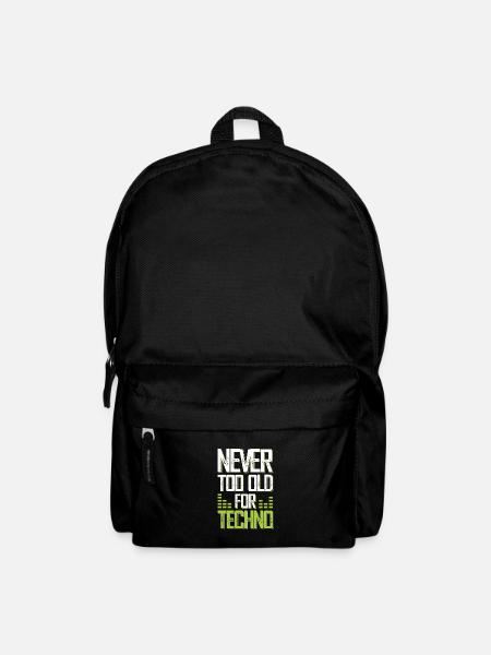 techno music - Rucksack - Schwarz