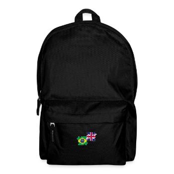 Brazil UK Flag British Brazilian - Backpack - black - Front