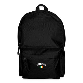 Dublin, Ireland, Flag, Irish Irish - Backpack - black - Front