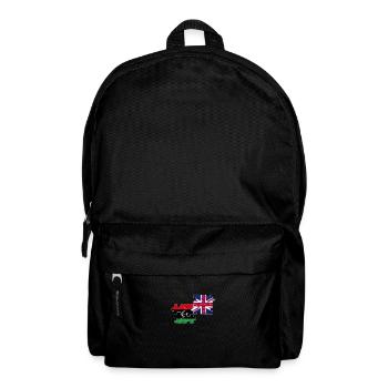 Libya UK Vintage Flag British Libyan - Backpack - black - Front