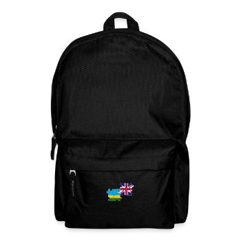 Ruanda UK Flagge Britisch Ruandisch - Rucksack - Schwarz - Vorne