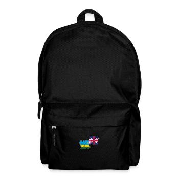 Ruanda UK Vintage Flagge Britisch Ruandisch - Rucksack - Schwarz - Vorne