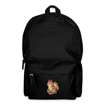 Murmeltier Mama - Rucksack - Schwarz - Vorne