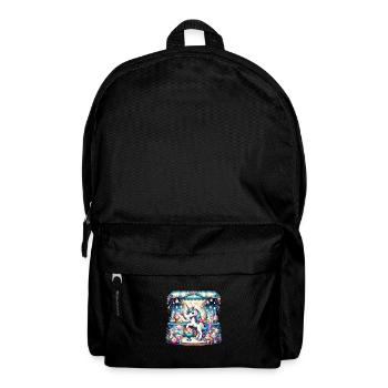Einhorn-Eiscreme-Verkäufer - Rucksack - Schwarz - Vorne