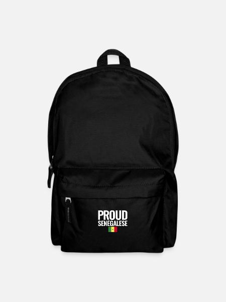 Fier drapeau sénégalais du Sénégal - Sac à dos - noir