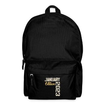 Birthday gift born in January 2023 - 2023 - Backpack - black - Front