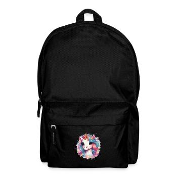 Niedliches Einhorn für Kinder - Rucksack - Schwarz - Vorne