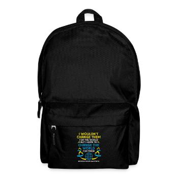 Down Syndrom - Rucksack - Schwarz - Vorne