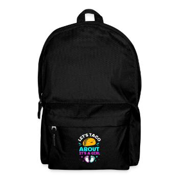 Gender Reveal Babyshower Taco - Backpack - black - Front