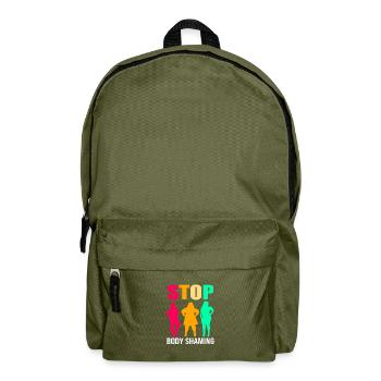 Body Positivity - Rucksack - Olivgrün - Vorne