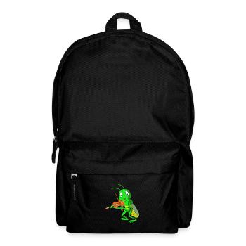Grashüpfer Heuschrecke - Rucksack - Schwarz - Vorne