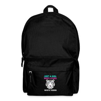Weißer Tiger - Rucksack - Schwarz - Vorne