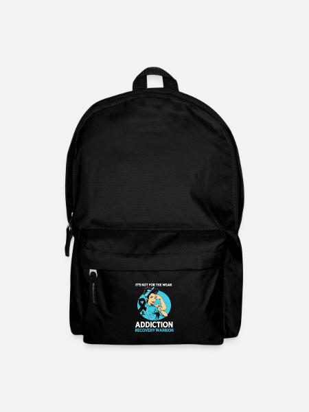 Drogenfrei Sucht Süchtig - Rucksack - Schwarz