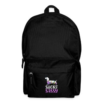 Dachshund - Backpack - black - Front